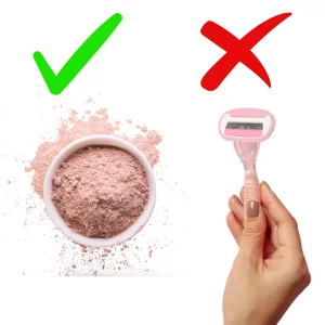 Glivia Rose Wax Powder for Hair Removal – Herbal, Painless & Chemical-Free Solution for Women – Full Body, Bikini, Face, and Underarm Hair Removal – No Skin Irritation or Rashes – (Pack of 2, 100g Each)