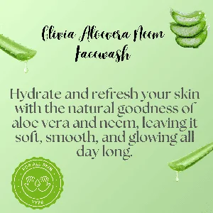 Glivia Aloe Vera-Neem Facewash, Hydrating and Soothing Cleanser, 100 ml (2)