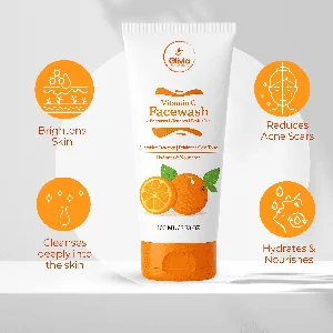 Glivia Oily Skin Face Wash Man and Women Cleanser Facewash Men For Dry Combination Acne Prone Oil Control Serum Acne Face Wash Woman and Pimple Scrub Care Detan Tan Vitamin C Facewash For Oily Skin