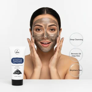 Glivia Activated Charcoal Face Wash, Deep Detoxification and Cleansing, Anti-Pollution, 100 ML (Pack Of 1)