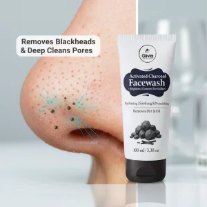 Glivia Activated Charcoal Face Wash, Deep Detoxification and Cleansing, Anti-Pollution, 100 ML (Pack Of 1)
